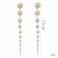 Comelyjewel Long Tassel Pearl Dangle Earrings for Women Dangling Hanging Simulated Freshwater Pearls Boho Pearl Tassel Earring