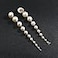 Comelyjewel Long Tassel Pearl Dangle Earrings for Women Dangling Hanging Simulated Freshwater Pearls Boho Pearl Tassel Earring