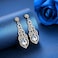 mecresh Rhinestone Chandelier Bridal Wedding Dangle Earrings for Women in Gold Color