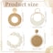 meekoo 4 Pairs Rattan Earrings for Women Beach Essentials Tassel Dangle Boho Straw EarringsSimple