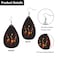 MIOAOSRT African Dancers Earrings Beautiful Dancing Women Faux Leather Earrings Leaf Earring Teardrop Dangle Earrings for Women