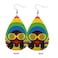 MIOAOSRT Soul Retro Style Earrings for WomenRetro Hippie Leather Earrings Dangle Lightweight Teardrop Earrings Jewelry for Women