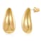 MUYAN Gold Small Long Waterdrop Earrings for Women Polished Tear Drop Earrings Jewelry