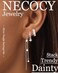 NECOCY Silver Plated Dangle Earrings for Women Threader Chain Earrings Set Trendy Stack Hoop Earings Hoco Dainty Jewelry Gift