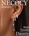 NECOCY Silver Plated Dangle Earrings for Women Threader Chain Earrings Set Trendy Stack Hoop Earings Hoco Dainty Jewelry Gift