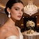 NLCAC Womens Pear Shape Teardrop Crystal Earrings Dangle Long Rhinestone Chandelier Earring Wedding Jewelry for Bride Clear