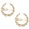LLYANZ Old English Font Word 9cm elegant Large Bamboo Earrings HipPop Style Fashion Party Accessory
