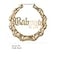 LLYANZ Old English Font Word 9cm elegant Large Bamboo Earrings HipPop Style Fashion Party Accessory