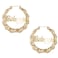 LLYANZ Old English Font Word 9cm elegant Large Bamboo Earrings HipPop Style Fashion Party Accessory