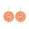 Elegance 11 Orange Earrings for women Summer Beaded Crystals Glass Bead Dangle Drop Bohemia Earrings Statement Earrings For Women