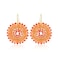 Elegance 11 Orange Earrings for women Summer Beaded Crystals Glass Bead Dangle Drop Bohemia Earrings Statement Earrings For Women