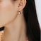 OwMell Elegant 925 Sterling Silver Pearl Drop Earrings Dangle Stud Gold Plated Earrings for Women Large Size 12mm Gold Plated