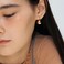 OwMell Elegant 925 Sterling Silver Pearl Drop Earrings Dangle Stud Gold Plated Earrings for Women Large Size 12mm Gold Plated