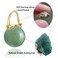 OwMell Elegant 925 Sterling Silver Pearl Drop Earrings Dangle Stud Gold Plated Earrings for Women Large Size 12mm Green Aventurine