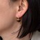 OwMell Elegant 925 Sterling Silver Pearl Drop Earrings Dangle Stud Gold Plated Earrings for Women Large Size 12mm Tigers Eye