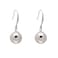 Paialco 925 Sterling Silver French Wire Hook Dangling Glossy Ball Earrings for Women 12MM