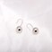 Paialco 925 Sterling Silver French Wire Hook Dangling Glossy Ball Earrings for Women 12MM