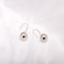 Paialco 925 Sterling Silver French Wire Hook Dangling Glossy Ball Earrings for Women 12MM