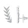 PAVOI Rhodium Plated 925 Sterling Silver Post Climber Arrow Ear Crawler Earrings