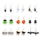 PHALIN Halloween Earrings for Women Ghost Spider Pumpkin Switch Cat Earrings Set for Party Costome 9 Pairs Halloween Drop