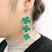 Pingyongchang St Patricks Day Earrings Irish Shamrock Acrylic Dangle Earrings Green Clover Drop Earrings for Women Jewelry GiftStyle A
