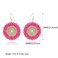 Joya Love Pink Beaded Earrings For Women Statement Boho Bead Dangle Earrings Lightweight Bohemia Drop Earring For Women