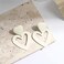 PopTopping Heart Dangle Earrings Love Drop Dangle Earrings White Hearts Dangling Earrings For Women s Off White