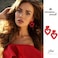 PopTopping Red Heart Earrings Dangling Heart Drop Earrings For Women Love Heart Dangle Earrings Red