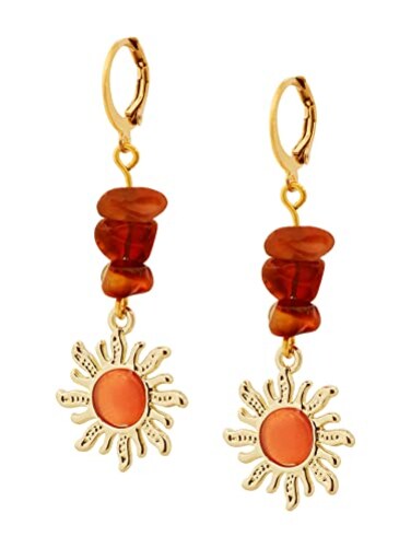 Sacina Boho Hippie Gothic Crystal Celestial Sun Earrings Boho Earrings Hippie Jewelry Christmas Jewelry Gift For Women