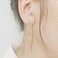 SELOVO Crystal Chandelier Tassel Chain Dangle Earrings Gold Tone