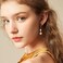 LANCHARMED Silver Pearl Dangle Earrings for Women 925 Sterling Silver Double Pearl Drop Earrings Hypoallergenic Leverback Baroque Irregular Pearls Earring