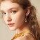 LANCHARMED Silver Pearl Dangle Earrings for Women 925 Sterling Silver Double Pearl Drop Earrings Hypoallergenic Leverback Baroque Irregular Pearls Earring