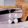 LANCHARMED Silver Pearl Dangle Earrings for Women 925 Sterling Silver Double Pearl Drop Earrings Hypoallergenic Leverback Baroque Irregular Pearls Earring