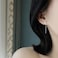 ONBRIG Silver Threader Earrings for Women Cute Star Dangle Silver Chain Earrings Minimalist Jewelry Korean Earrings Silver2