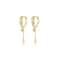 SLUYNZ 925 Sterling Silver CZ Hoop Earrings Dangle for Women Teens Girls Teardrop Huggie Earrings Drop Water Droplets Dangle Earrings Drop BYellow