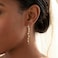 SLUYNZ 925 Sterling Silver Sparkling CZ Droplet Dangle Earrings for Women Teens Elegant Long Dangling Earrings Threader Tassel CGold Plated