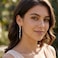 SLUYNZ 925 Sterling Silver Sparkling CZ Droplet Dangle Earrings for Women Teens Elegant Long Dangling Earrings Threader Tassel CGold Plated