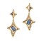 Sonateomber Gold Star Drop Dangle Earrings for Women Rhiestone Accessories Jewelry Gift