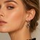 Sonateomber Gold Star Drop Dangle Earrings for Women Rhiestone Accessories Jewelry Gift