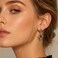 Sonateomber Gold Star Drop Dangle Earrings for Women Rhiestone Accessories Jewelry Gift