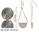 SPUNKYsoul Shield Paddle Earring Small Gold