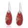 Sriomu Natural Healing Stone Fishhoop Dangle Drop Earrings Statement Gold silver earrings