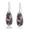 Sriomu Natural Healing Stone Fishhoop Dangle Drop Earrings Statement Gold silver earrings