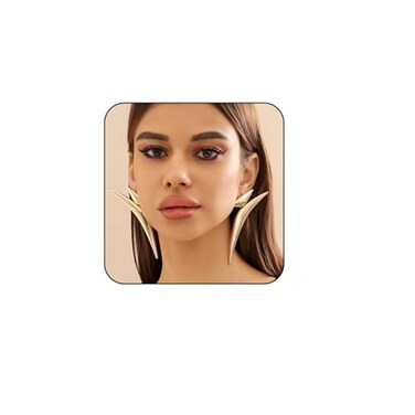Atiptu Statement earrings for Women Gold