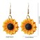 NC Sunflower Earring Resin Sunflower Daisy Dangle Drop Earrings for Women Sunshine Jewelryresin