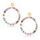 MOLOCH Surfer Heishi Earrings Rainbow Colorful African Vinyl Disc Beaded Drop Dangle Stud Earrings Fun Summer Tribal Jewelrycolourful