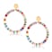 MOLOCH Surfer Heishi Earrings Rainbow Colorful African Vinyl Disc Beaded Drop Dangle Stud Earrings Fun Summer Tribal Jewelrycolourful