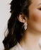 SWEETV Marquise Wedding Earrings for Brides Silver Bridal Bridesmaid Earrings for Wedding Cubic Zirconia Dangle Drop Earrings for Women