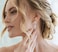 SWEETV Marquise Wedding Earrings for Brides Silver Bridal Bridesmaid Earrings for Wedding Cubic Zirconia Dangle Drop Earrings for Women