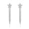 T-ztoss Tztoss Zirconia Crystal Statement Tassel Dangle Earrings Silver Tone Rhinestone Dangling Chain Tassel Dangle Earring for WomenStar tassel earrings